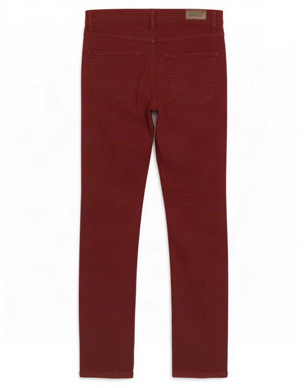 Мужские джинсы скинни Zara EU 38 Small W30 L30 Бордовый хлопок