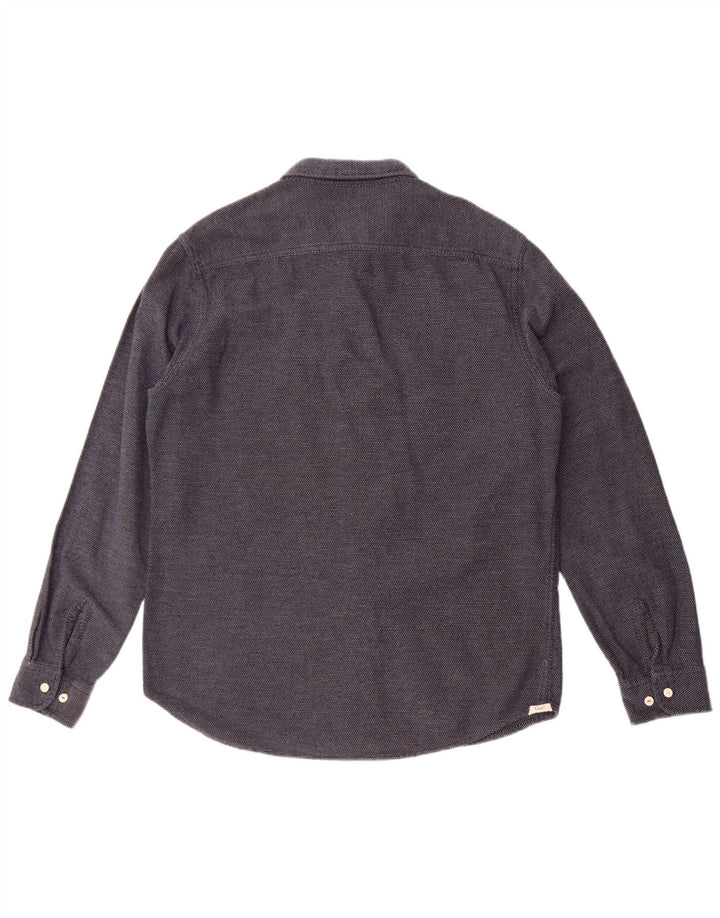 Мужская рубашка Lee Regular Fit, большая, темно-синяя, в пятнистый цвет