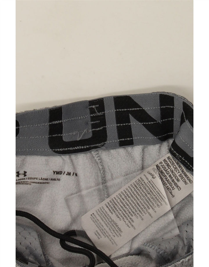 Спортивные шорты с рисунком Under Armour для мальчиков 9–10 лет, средние серые в крапинку