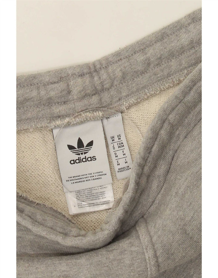 Мужские спортивные шорты Adidas среднего серого цвета, хлопок