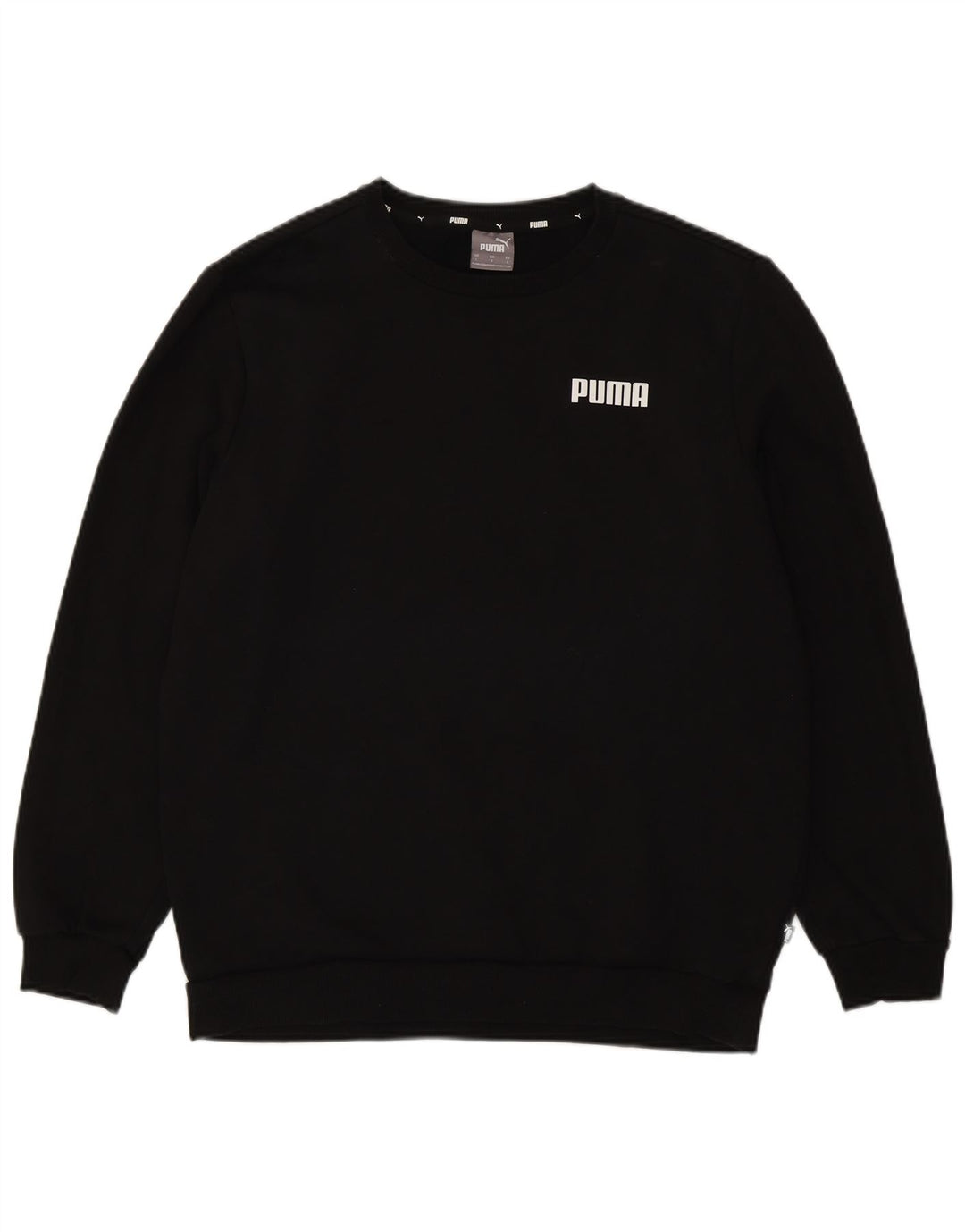 Мужской свитер Puma, большой черный хлопковый джемпер