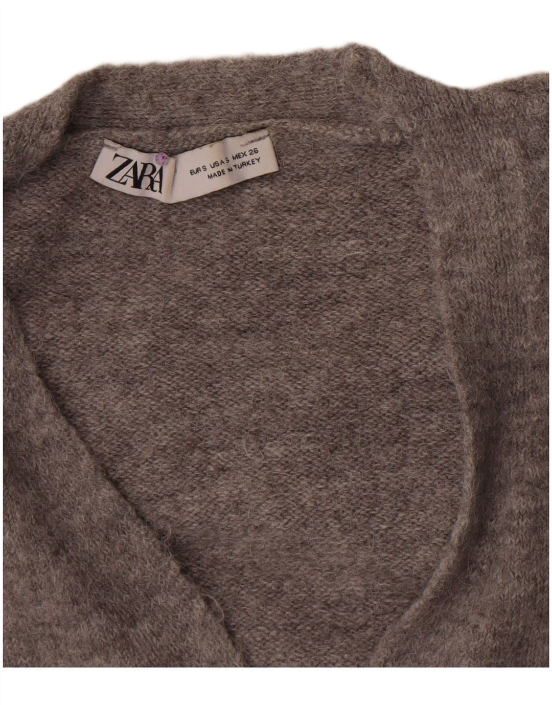Женский укороченный кардиган Zara UK 8, маленький серый