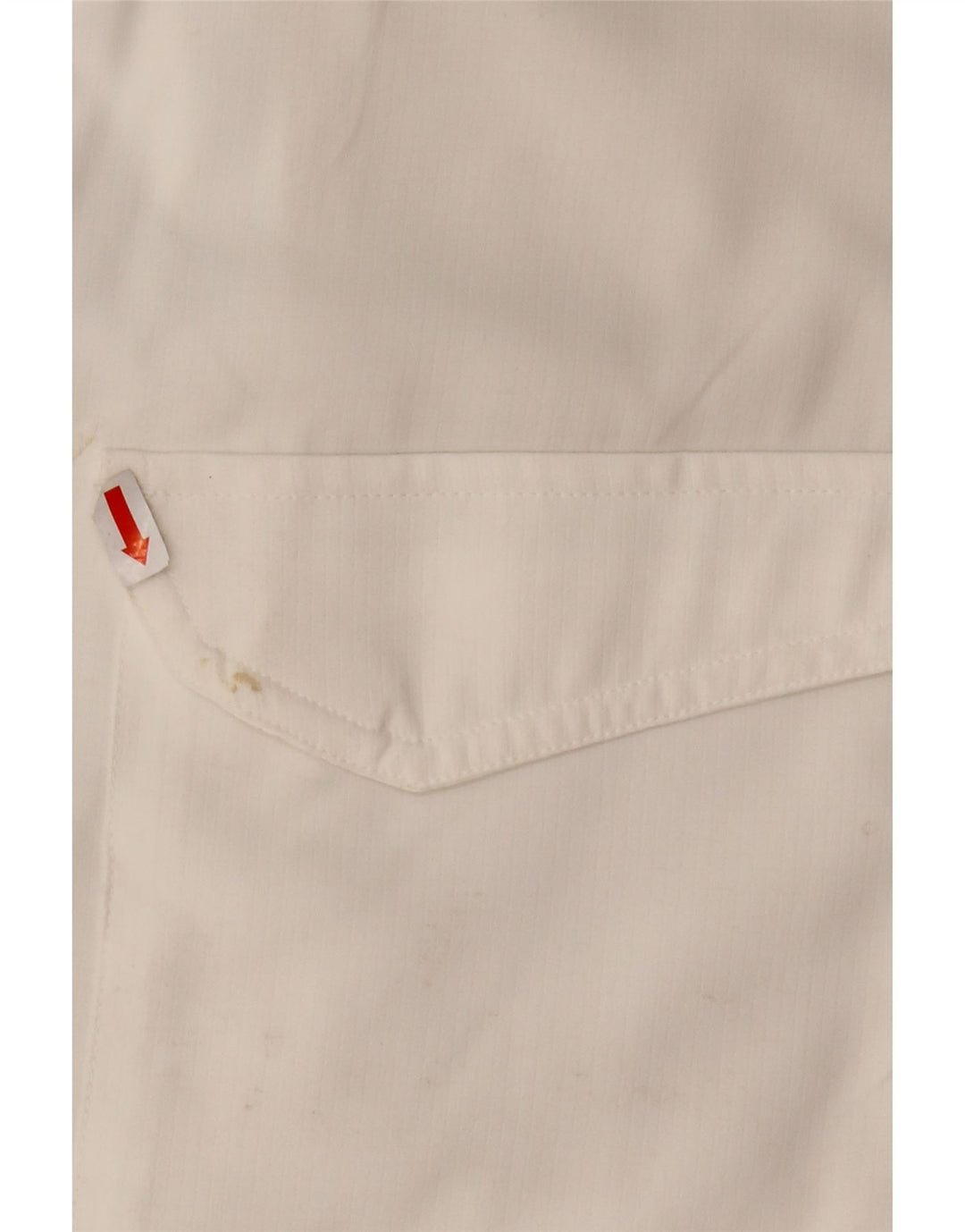 EDDIE BAUER Мужская рубашка с коротким рукавом XL, белый полиэстер