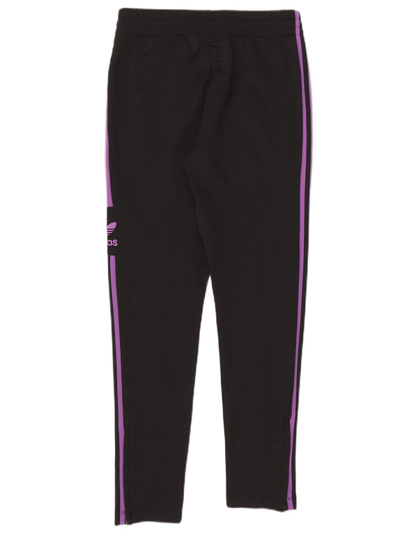 Женские спортивные брюки Adidas UK 10, маленькие черные из полиэстера