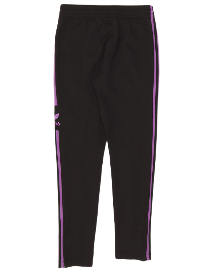Женские спортивные брюки Adidas UK 10, маленькие черные из полиэстера