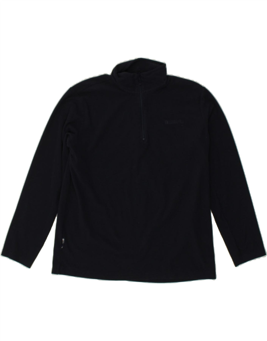 MOUNTAIN WAREHOUSE Mens Zip Neck Fleece Jumper Large Navy Blue Polyester | Vintage Mountain Warehouse | Thrift | Second-Hand Mountain Warehouse | Used Clothing | Messina Hembry 