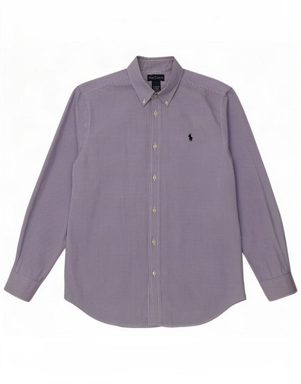 Рубашка Ralph Lauren для мальчиков 15–16 лет XL, синяя полоска, хлопок