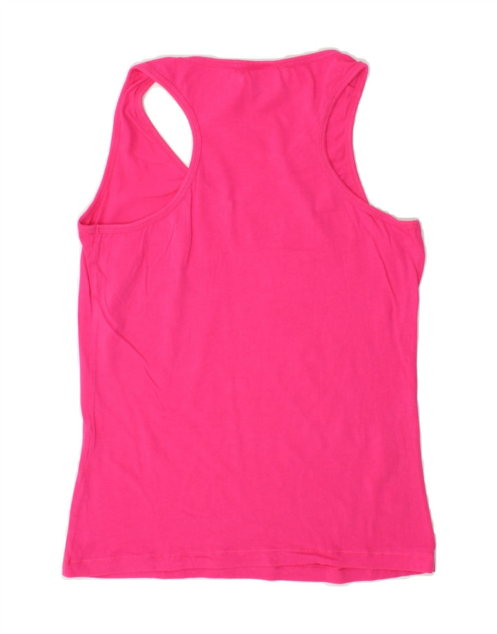 CHAMPION Womens Vest Top UK 14 Large Pink Cotton Vintage Champion and Second-Hand Champion from Messina Hembry 