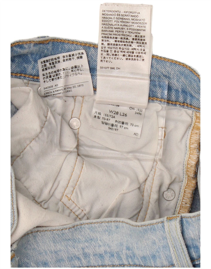Женские прямые джинсы Levi's 501 W28 L26 синие, хлопок