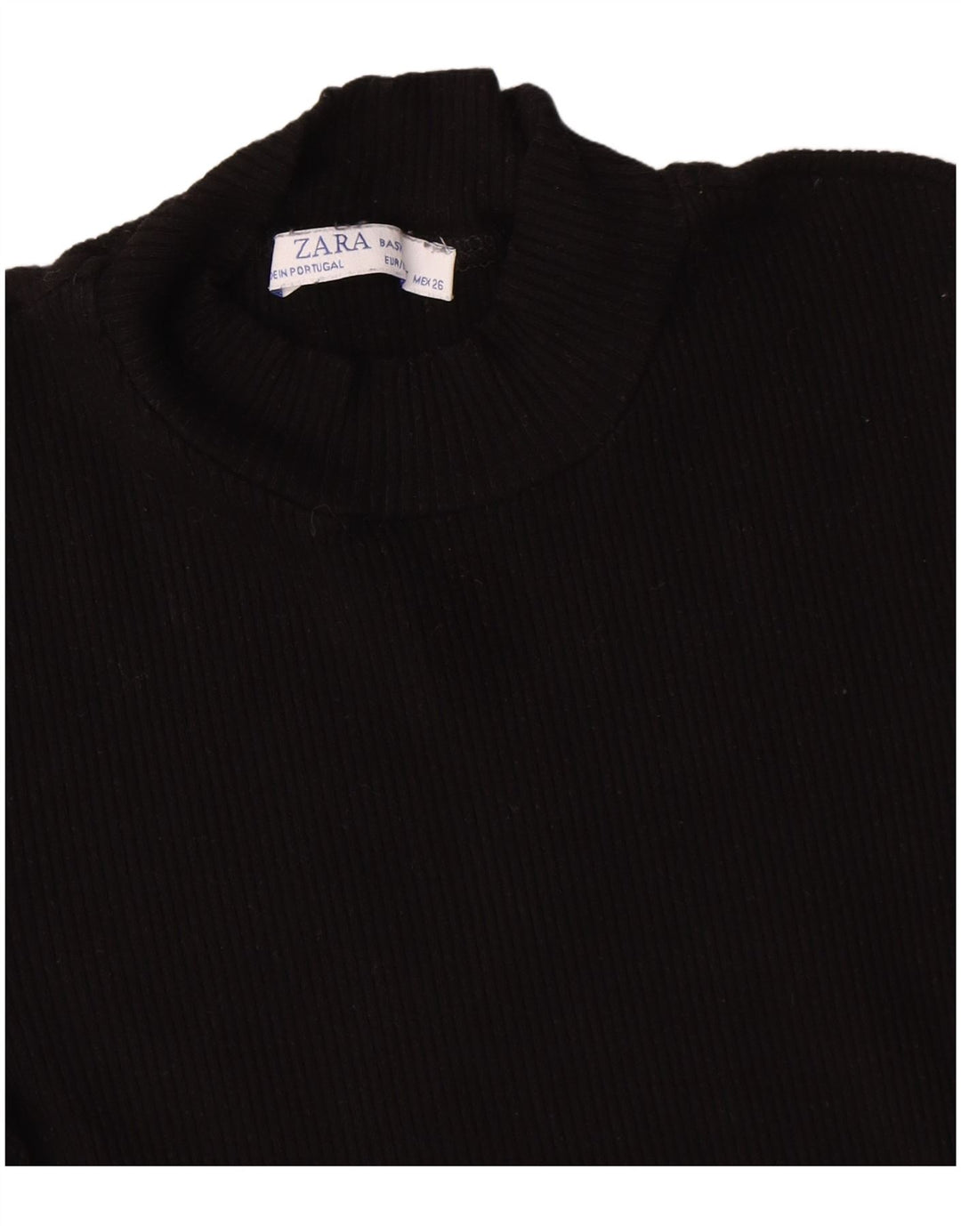 Женская футболка Zara Top UK 8, маленькая черная