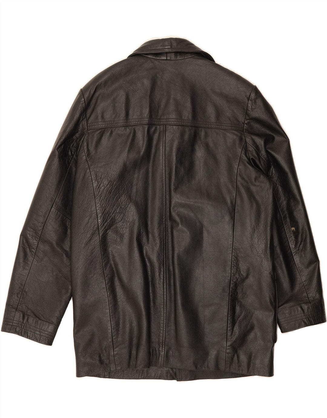 VINTAGE Mens Leather Jacket UK 38 Medium Black Leather Vintage Vintage and Second-Hand Vintage from Messina Hembry 