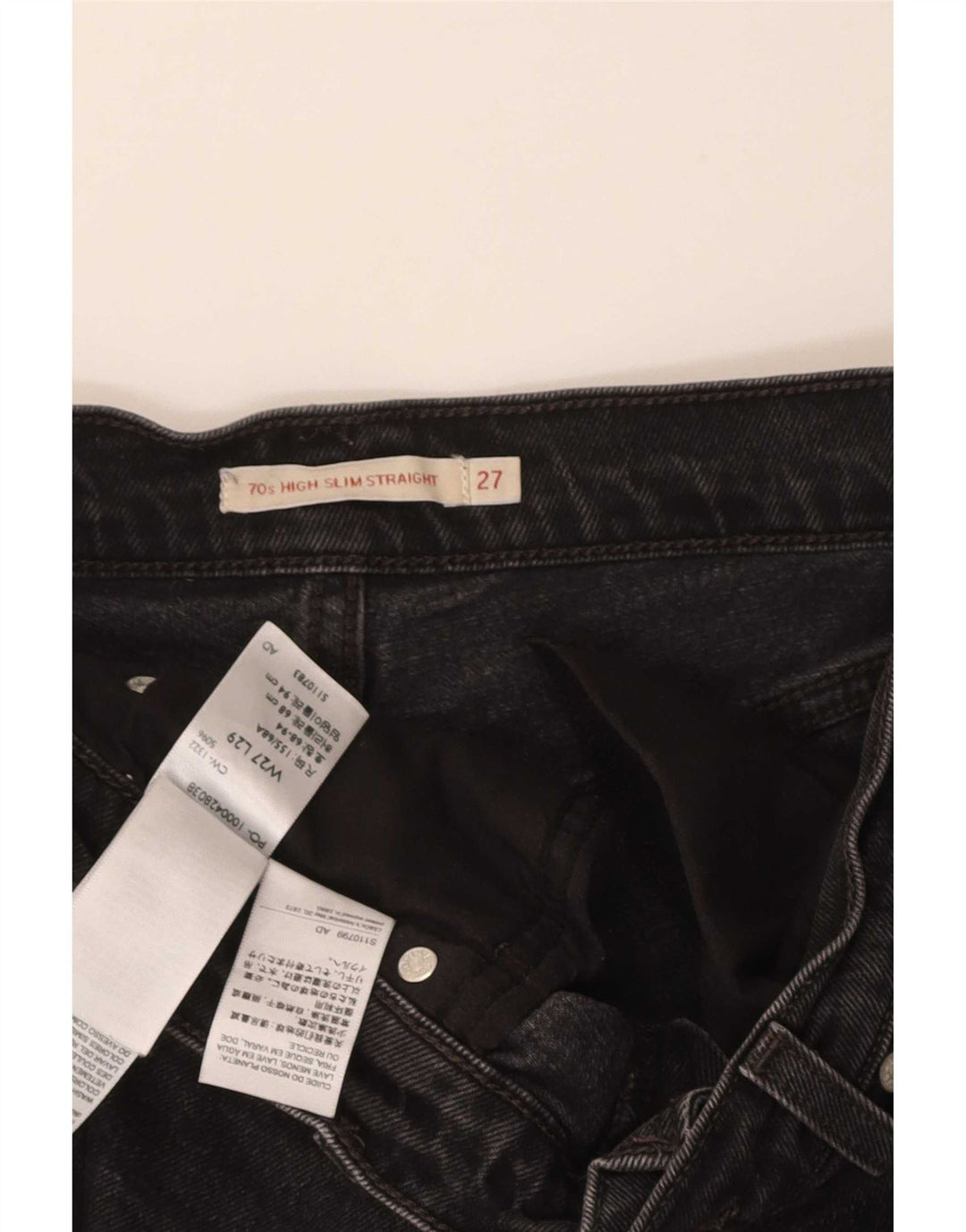 Мужские джинсовые шорты Levi's W27 XS, черный хлопок