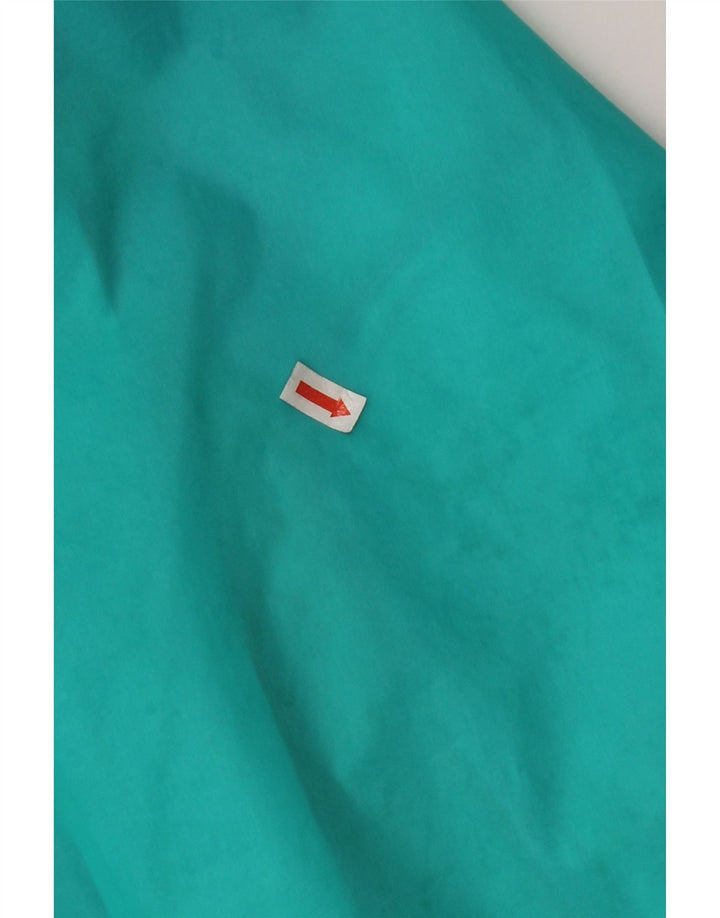 Мужская дождевик с капюшоном J Jeantex UK 38, средний зеленый полиамид с цветными блоками