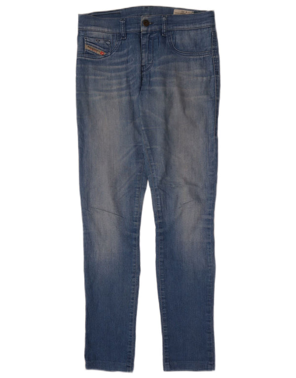 Женские леггинсы Diesel Livier Super Slim, размер 30W30 L31, синие, хлопок