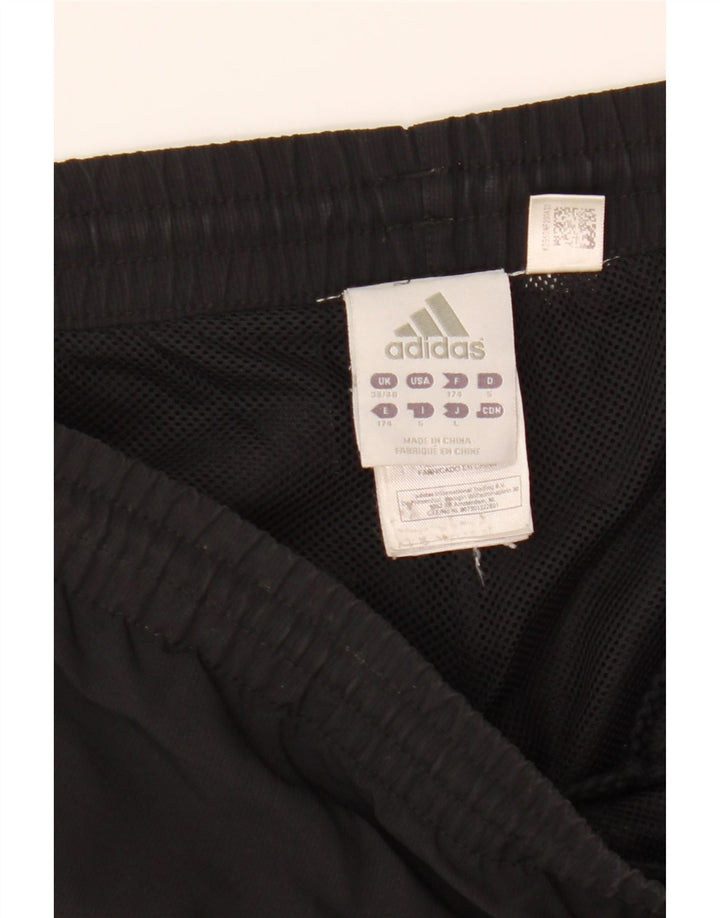 ADIDAS Mens Tracksuit Trousers UK 38/40 Medium  Black Polyester Vintage Adidas and Second-Hand Adidas from Messina Hembry 