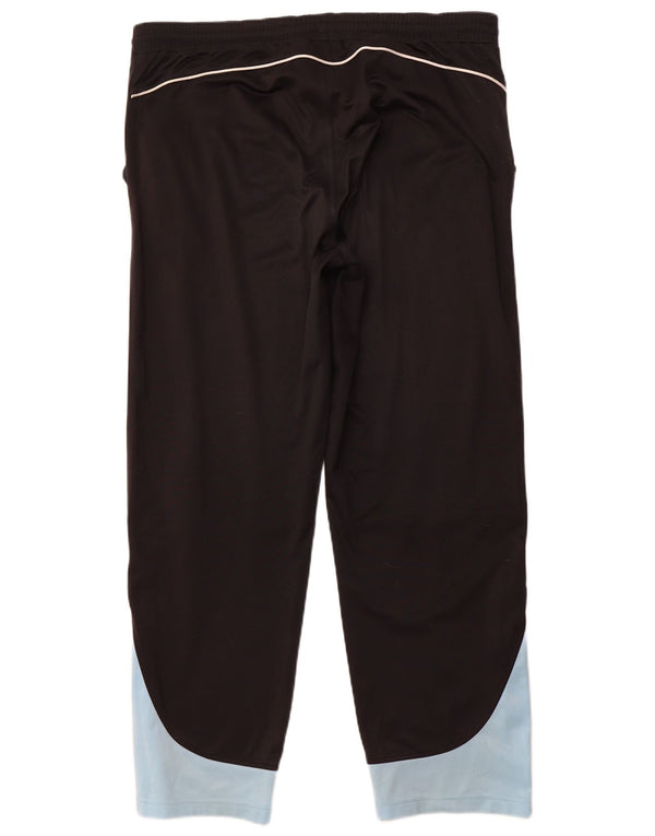 Мужские спортивные брюки ADIDAS 2XL, черные, полиэстер с цветными блоками