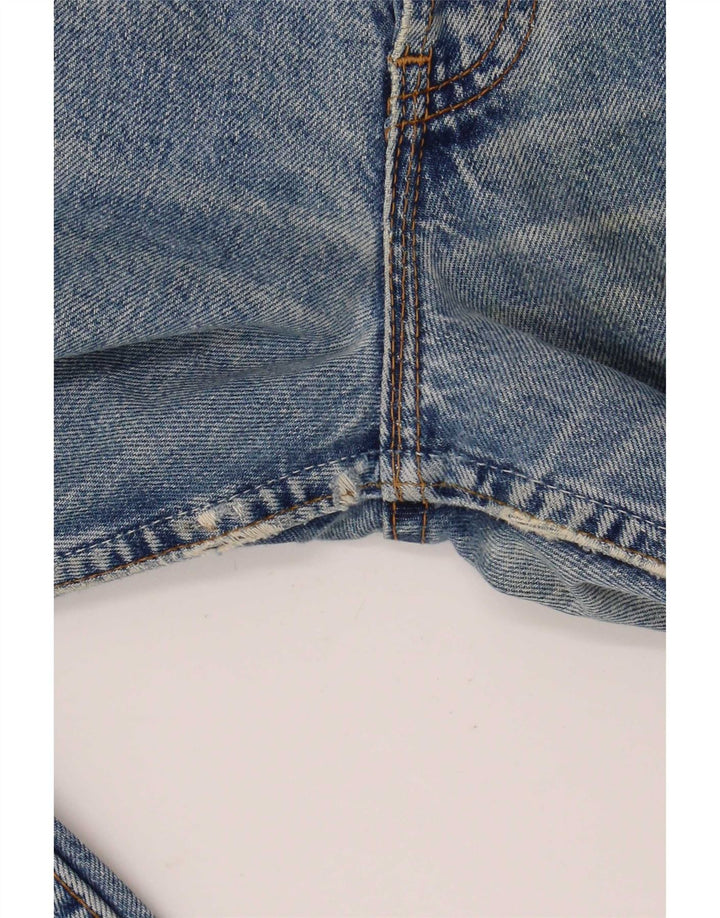 Мужские потертые прямые джинсы Levi's W36 L32, синий хлопок