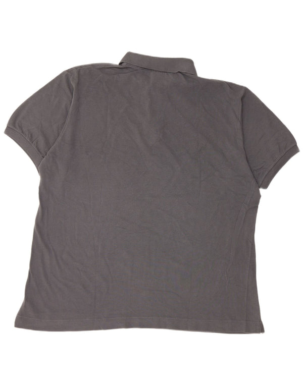 Мужская рубашка-поло Lacoste, размер 7, 2XL, серая, хлопок