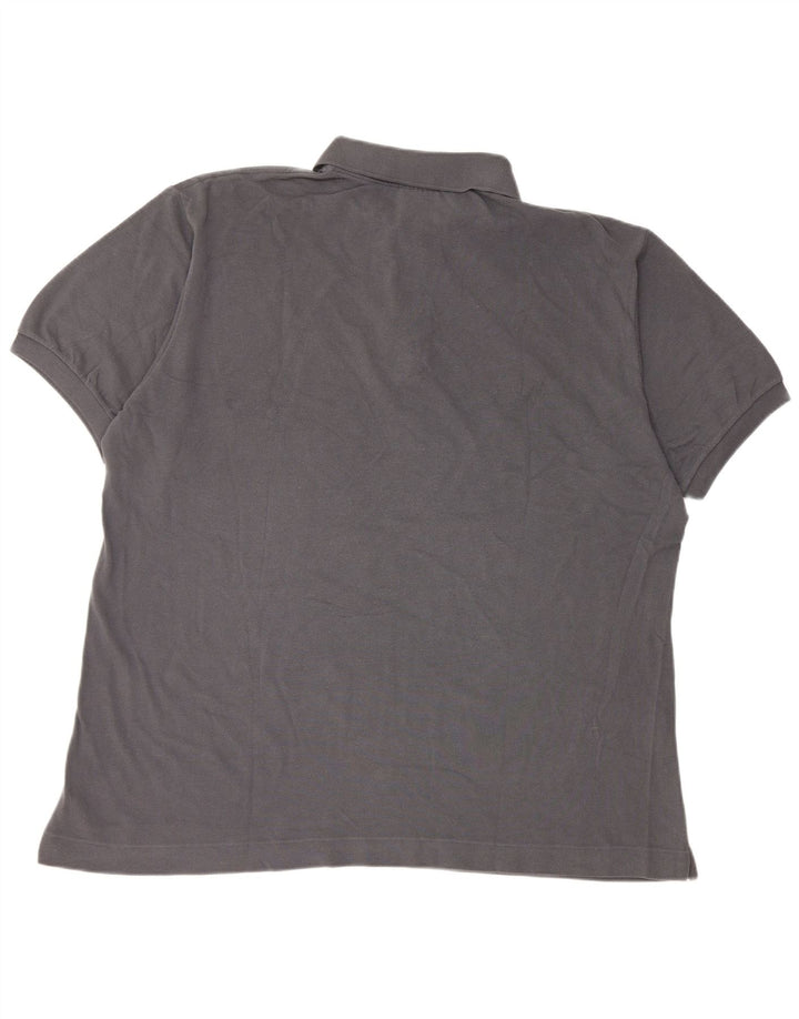 Мужская рубашка-поло Lacoste, размер 7, 2XL, серая, хлопок