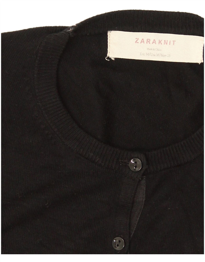 Женский кардиган Zara UK 12, средний черный