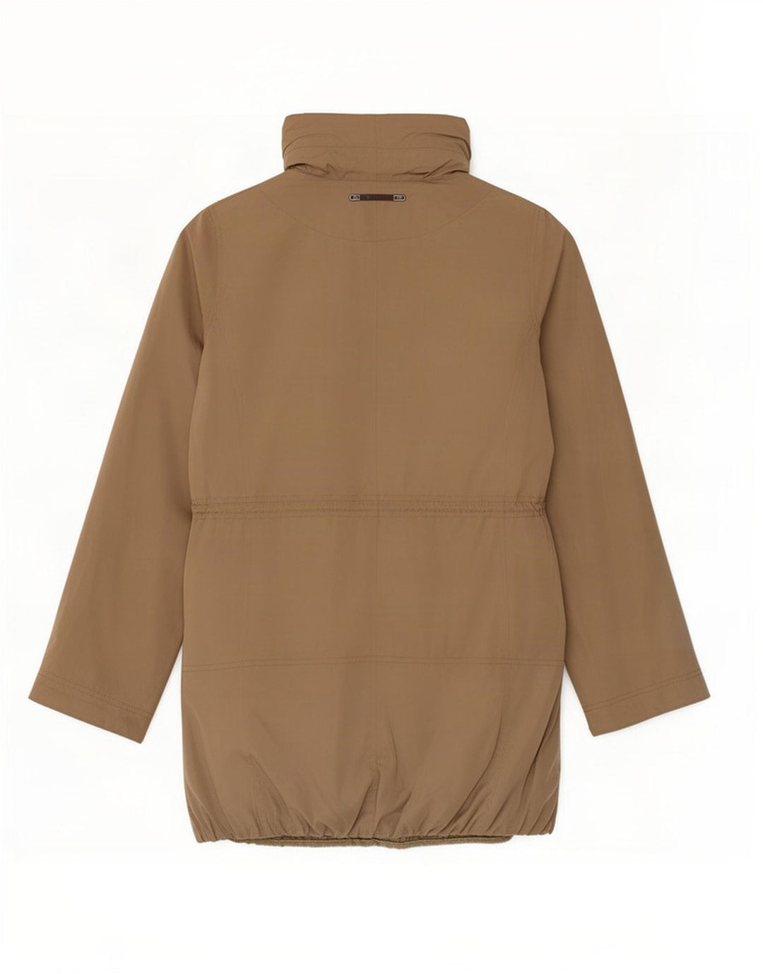 Женская парка Massimo Dutti с капюшоном UK 12 Средний Бежевый