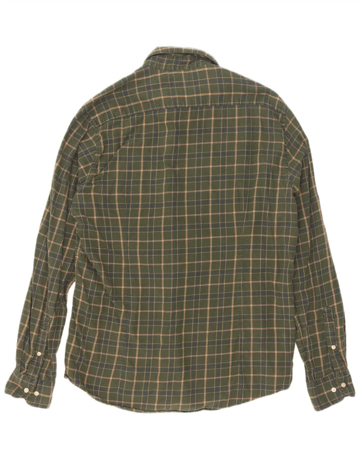 Мужская рубашка в клетку Barbour, большой размер, цвет хаки, хлопок