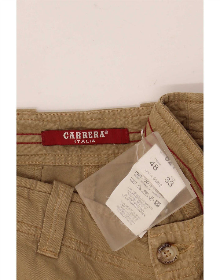 Мужские шорты чинос Carrera IT 48 Medium W33 Бежевые, хлопок