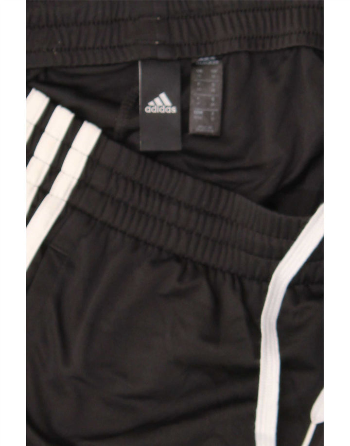 Мужские спортивные шорты Adidas среднего размера, черные, из полиэстера, спортивные