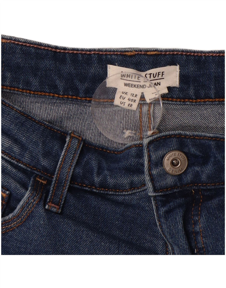 WHITE STUFF Womens Weekend Slim Jeans UK 12 Medium W30 L28  Blue Cotton