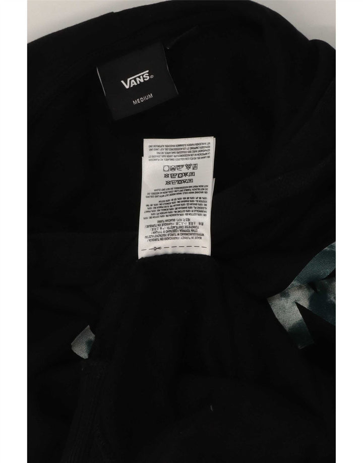 Мужской джемпер с капюшоном Vans, черный, хлопковый, среднего размера