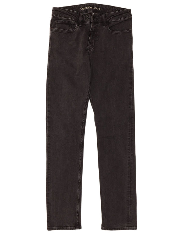 Мужские прямые джинсы прямого кроя Calvin Klein W31 L32, черный хлопок