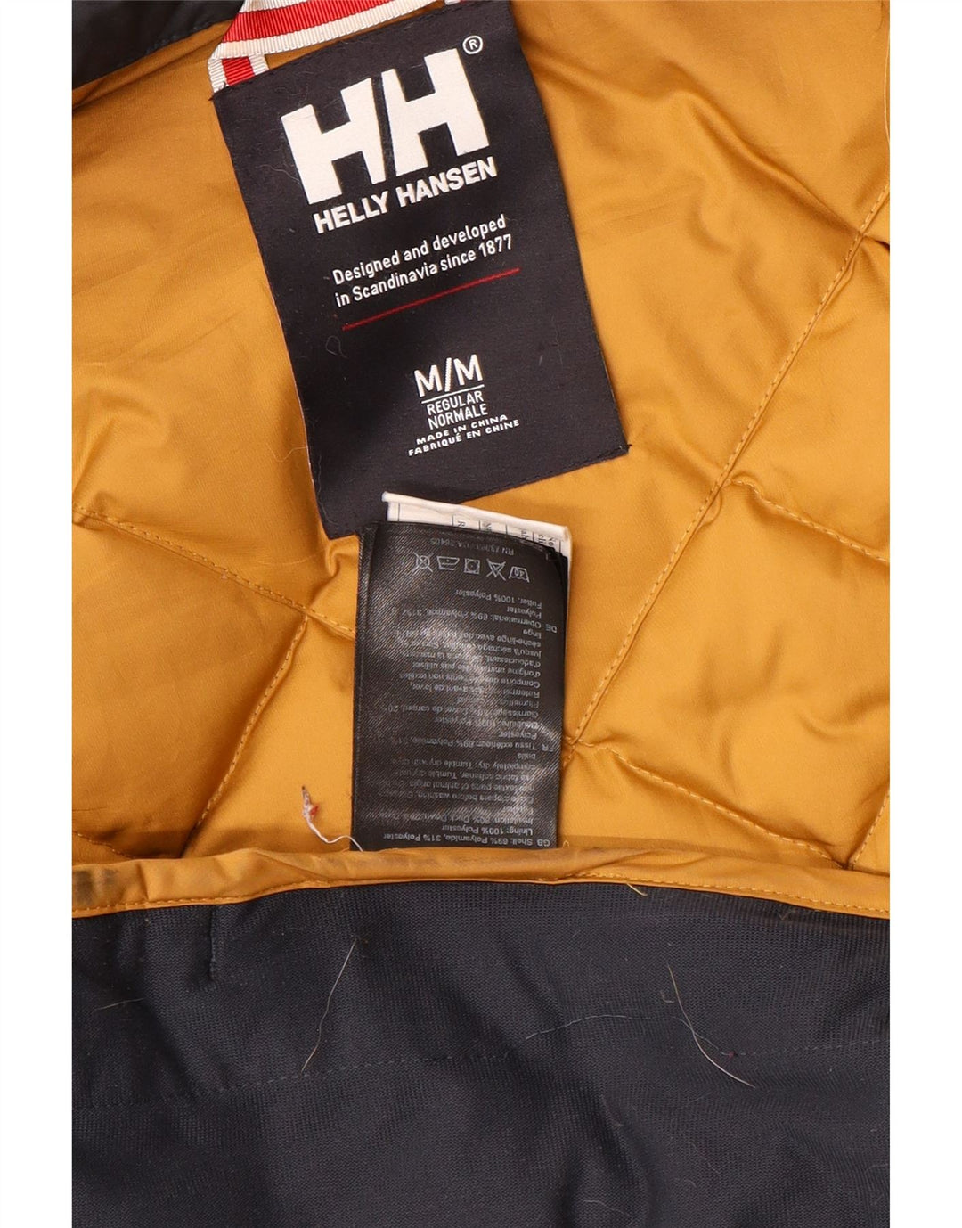 Мужская стеганая куртка HELLY HANSEN UK 38, средний темно-синий, полиэстер