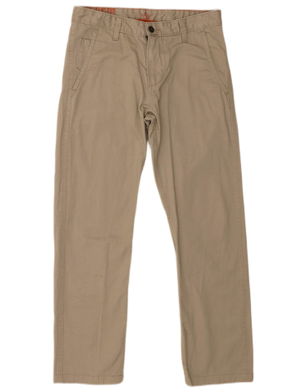 Мужские прямые брюки-чиносы Dockers цвета хаки W29 L27, бежевый хлопок