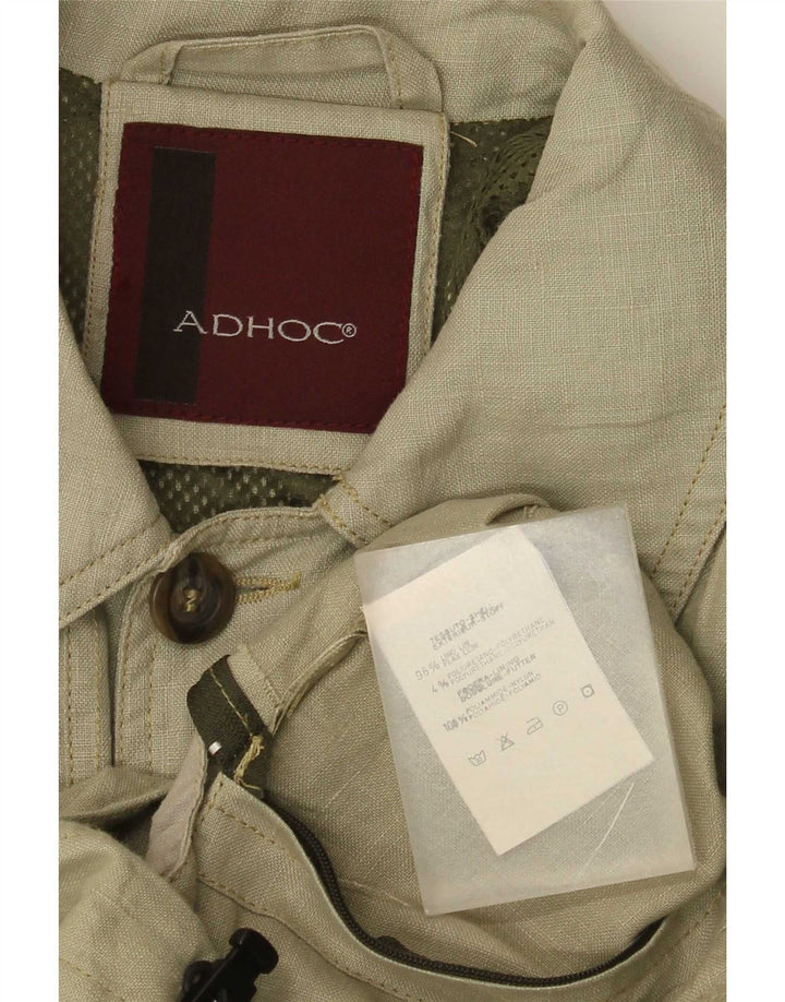 Мужская универсальная куртка Adhoc UK 38, льняной цвет среднего цвета хаки, армейский