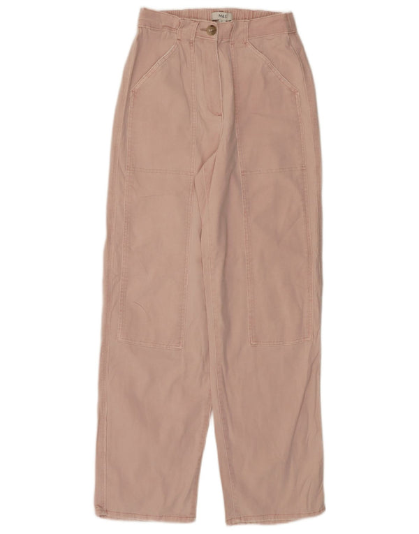 Женские брюки чиносы Marks & Spencer Regular UK 8 Small W26 L30 Розовые