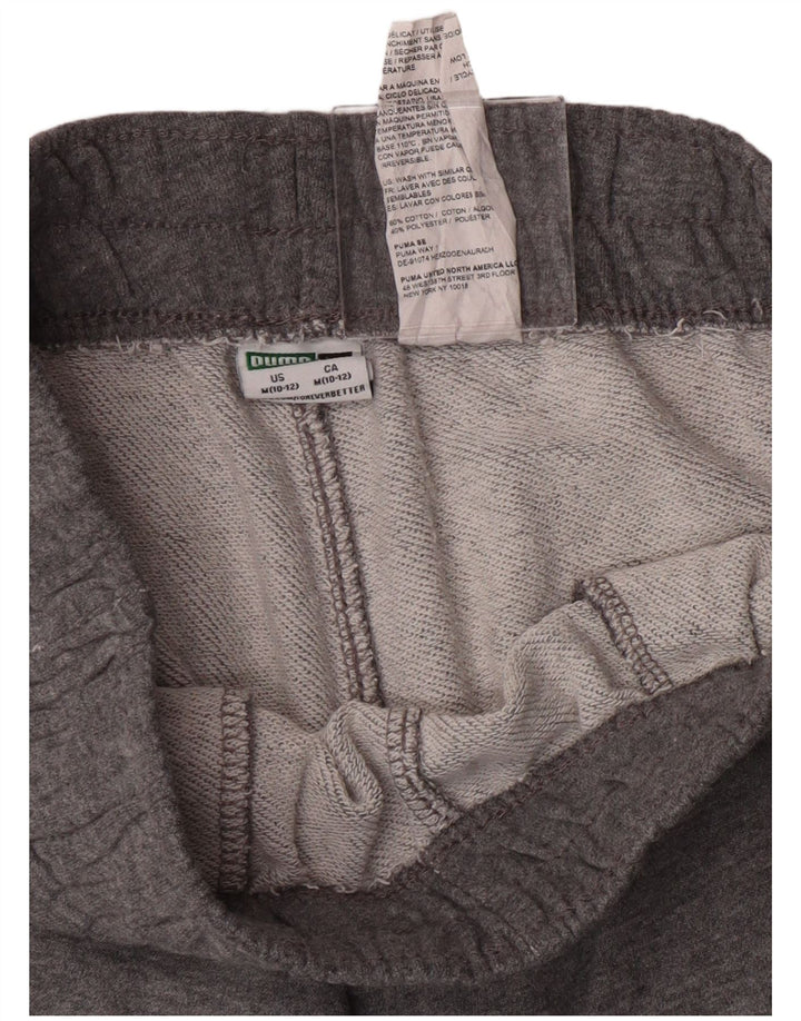 Спортивный костюм Puma для мальчиков, брюки для бега, 10–11 лет, средний серый хлопок, хлопковые брюки