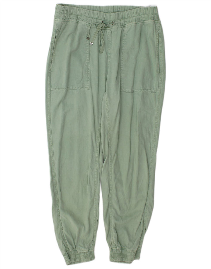 Женские джоггеры Zara Medium W28 L27, зеленые лиоцелловые брюки