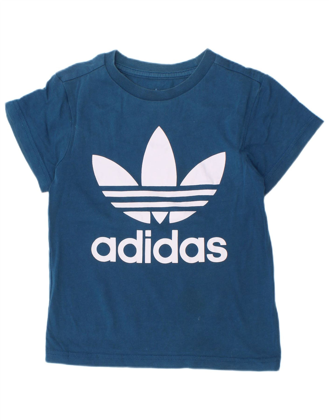 Футболка Adidas с рисунком для мальчиков 4–5 лет, маленькая синяя