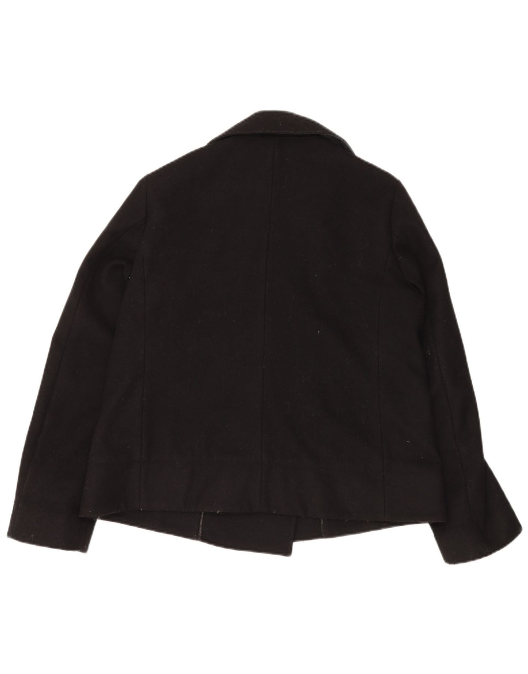 Женское полупальто CALVIN KLEIN JEANS UK 14, средний черный, шерсть