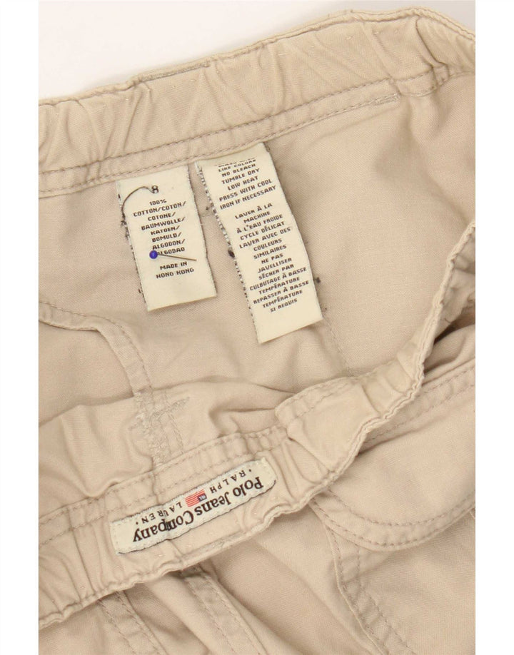 Женские прямые брюки карго Ralph Lauren, США 8, средние W30 L29, бежевые