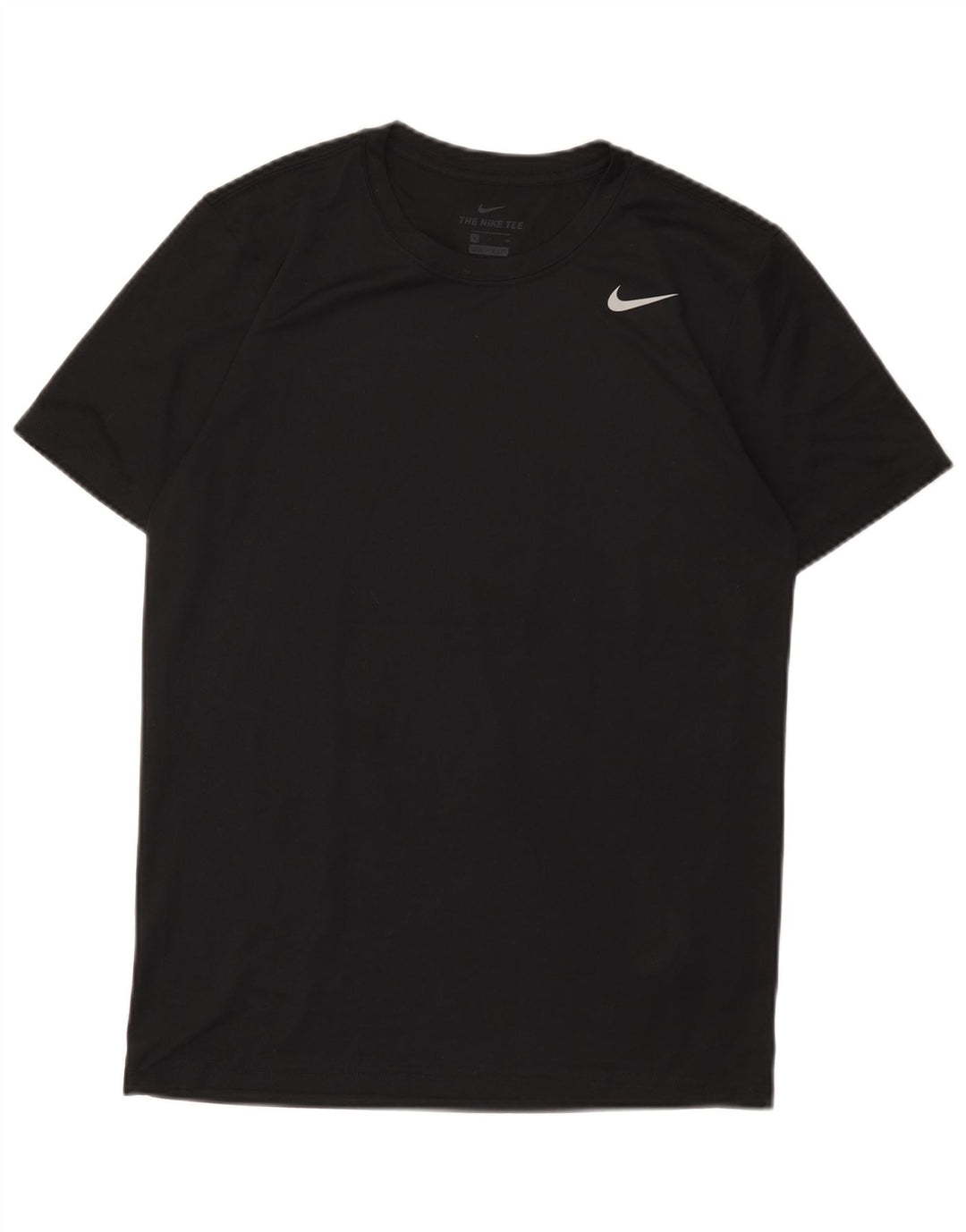 Мужская футболка Nike Dri Fit, маленький черный полиэстер
