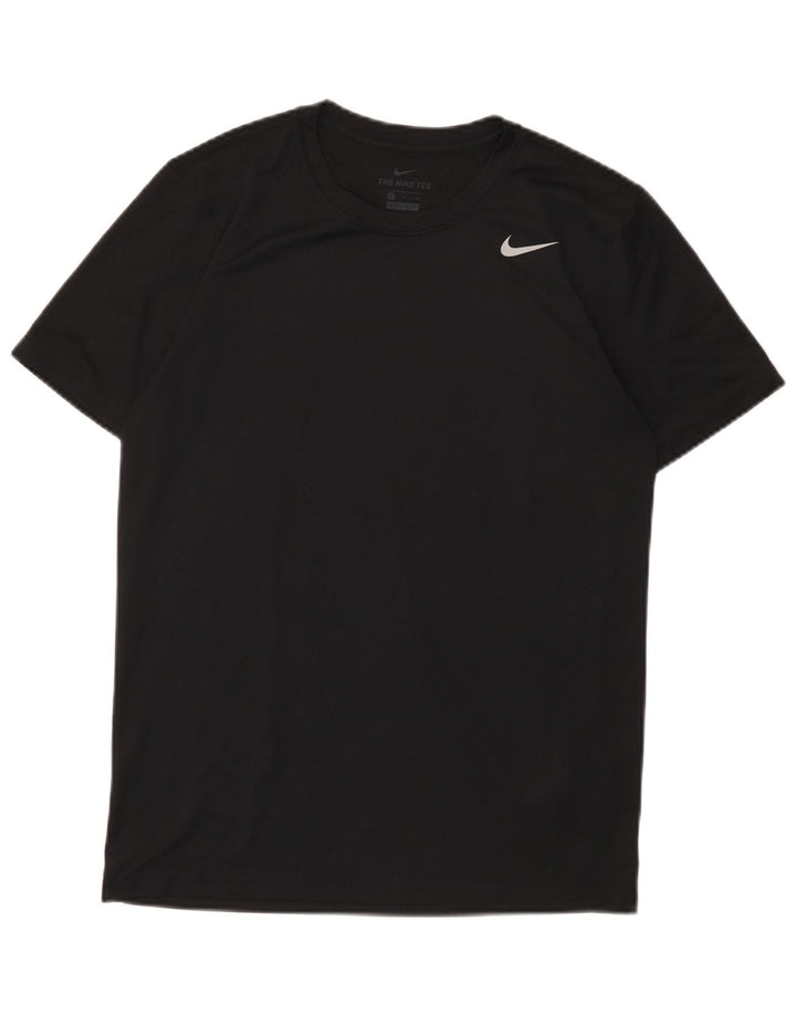 Мужская футболка Nike Dri Fit, маленький черный полиэстер