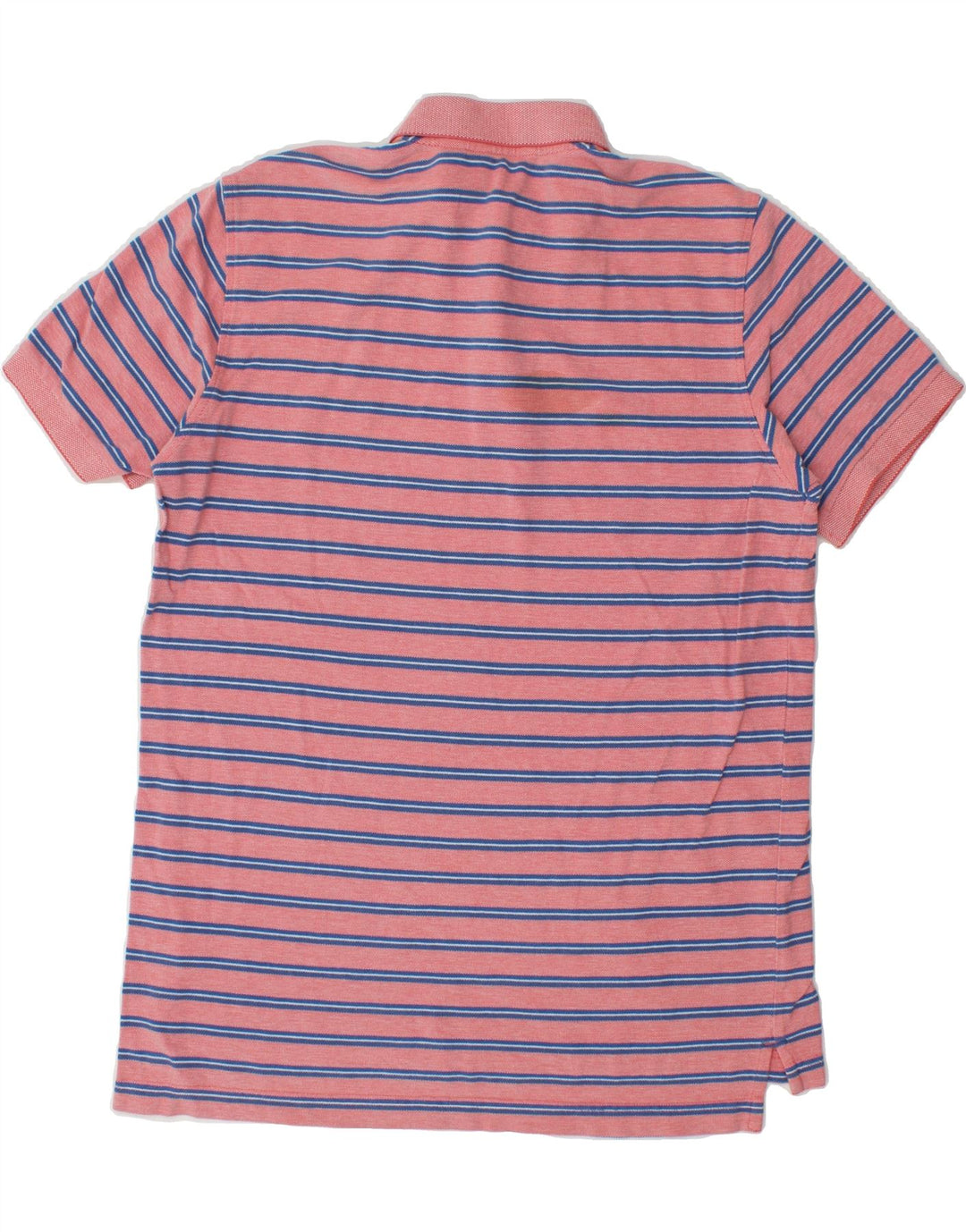 IZOD Mens Polo Shirt Medium Red Striped Cotton Vintage Izod and Second-Hand Izod from Messina Hembry 