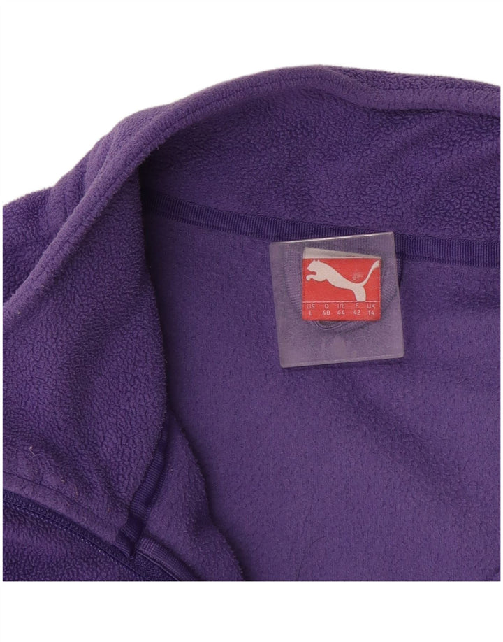 Женская флисовая куртка Puma UK 14, большая фиолетовая