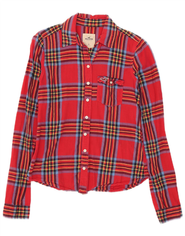 Женская рубашка Hollister UK 6 XS в красную клетку