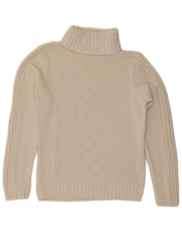 Женский джемпер ESMARA с высоким воротником, Великобритания 14, средний цвет, белый хлопок