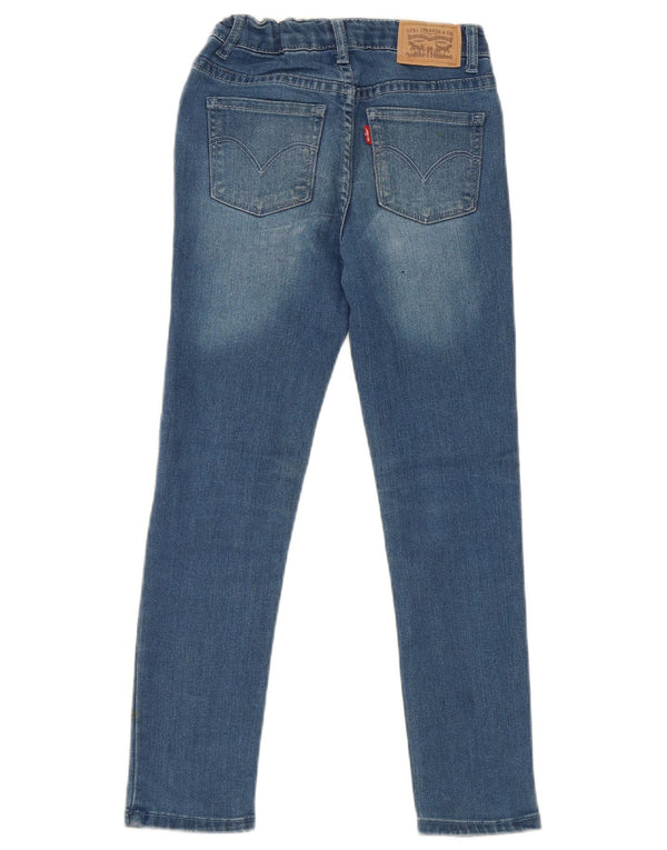 Джинсы скинни Levi's Girls 711 7-8 лет W22 L22, синий хлопок