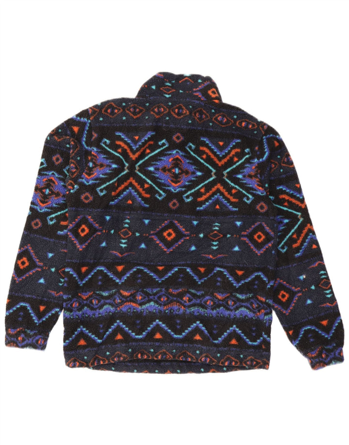 Billabong Мужской флисовый джемпер с воротником на молнии, маленький темно-синий, полиэстер с жаккардовым узором