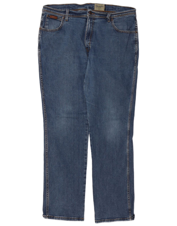 Мужские прямые джинсы Wrangler Texas Stretch W38 L32, синий хлопок