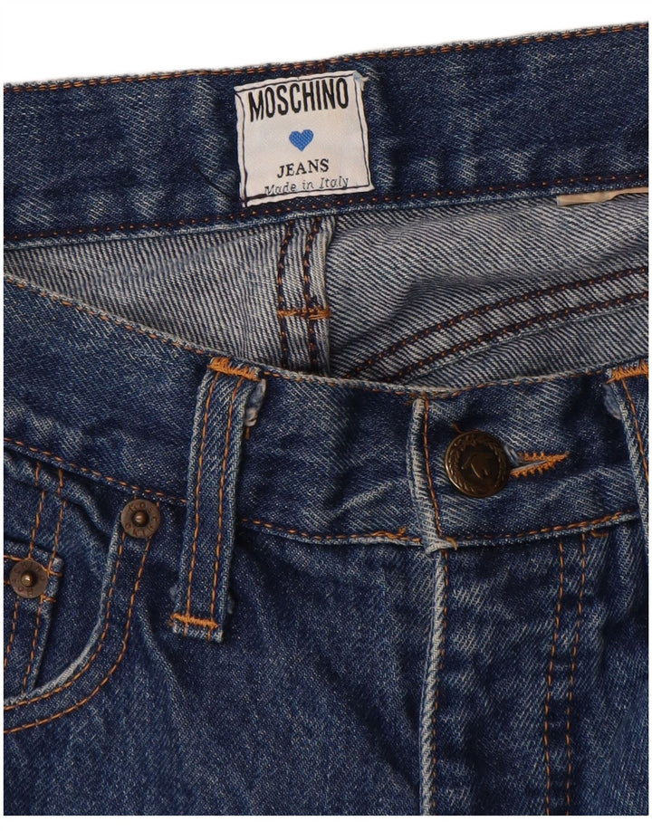 Женские зауженные джинсы Moschino W28 L30 синие